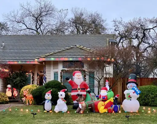 safe ways to clean inflatable lawn decorations